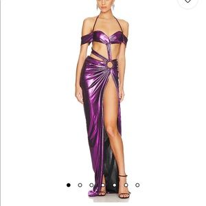 Beautiful metallic purple dress
